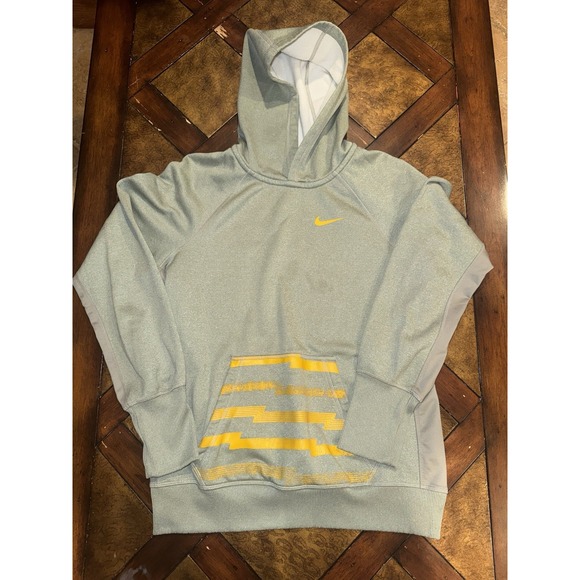 Nike LIVE‎ STRONG THERMA-FIT Performance Hoodie Sweatshirt Gray Men's Small - Picture 1 of 8